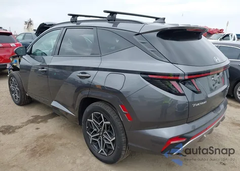 2024 Hyundai Tucson Hybrid N Line z USA, uszkodzony, nr VIN KM8JFCD10RU145581